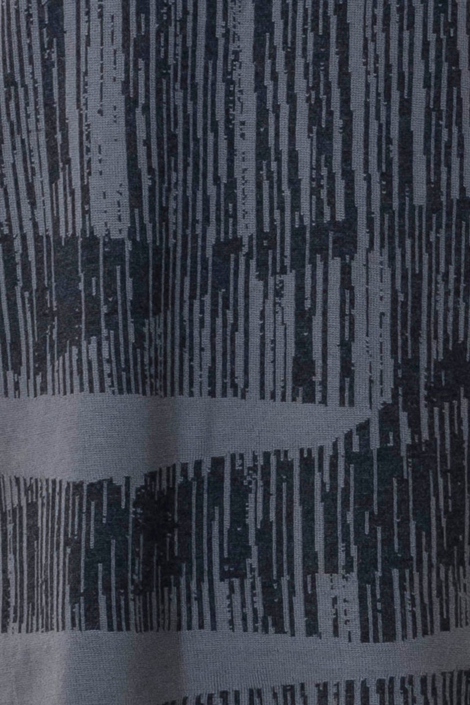 knitted inklines scarf swatch. abstract, linear pattern shown in dusk greys