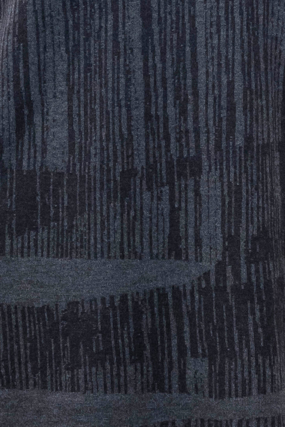 Knitted inklines jacket swatch abstract, linear pattern. Shown in midnight greys