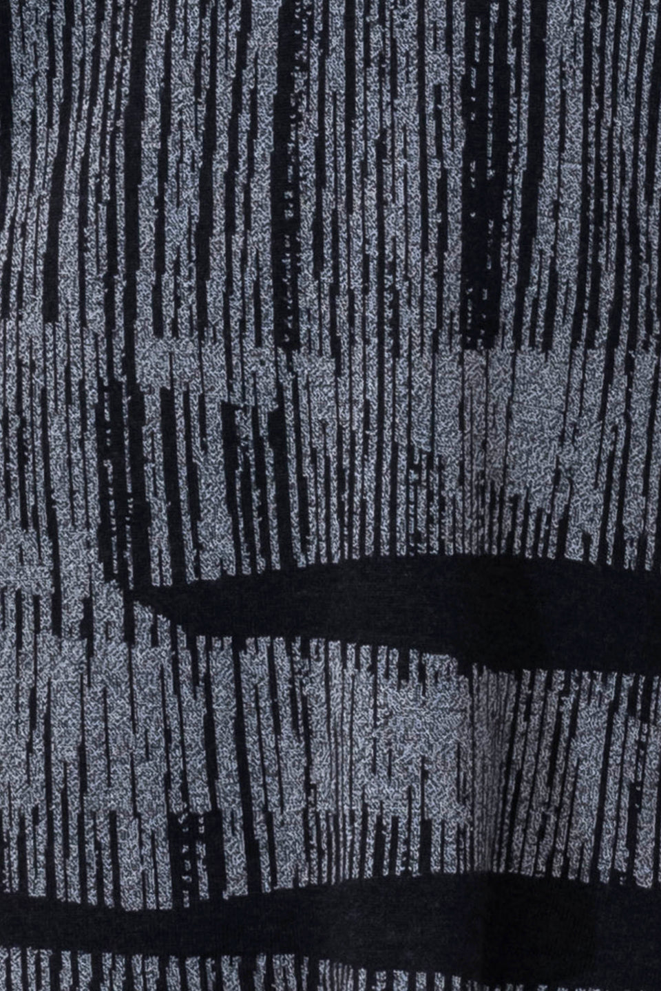 knitted inklines long squint cape swatch. abstract, linear pattern. Shown in moonlight greys