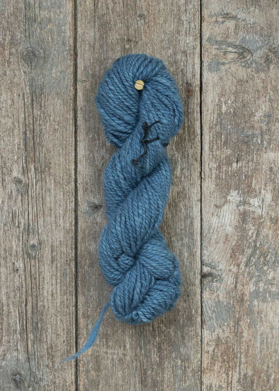 loragub yarn. hand-spun, hand-dyed with natural indigo. angora and merino mix in a rustic style